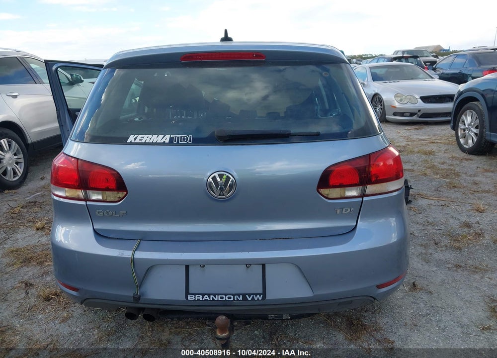 2012 VOLKSWAGEN GOLF TDI 4-DOOR VIN: WVWNM7AJ8CW110242