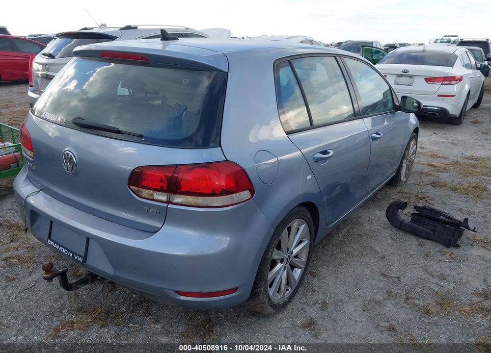 2012 VOLKSWAGEN GOLF TDI 4-DOOR VIN: WVWNM7AJ8CW110242