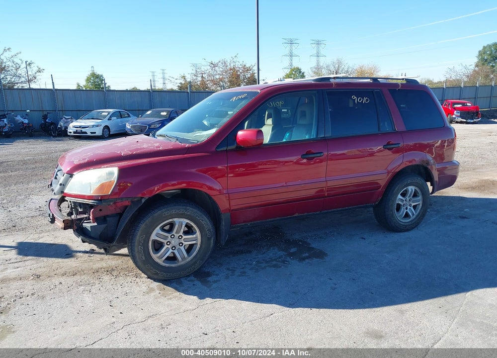 2004 HONDA PILOT EX-L VIN: 2HKYF18634H545747
