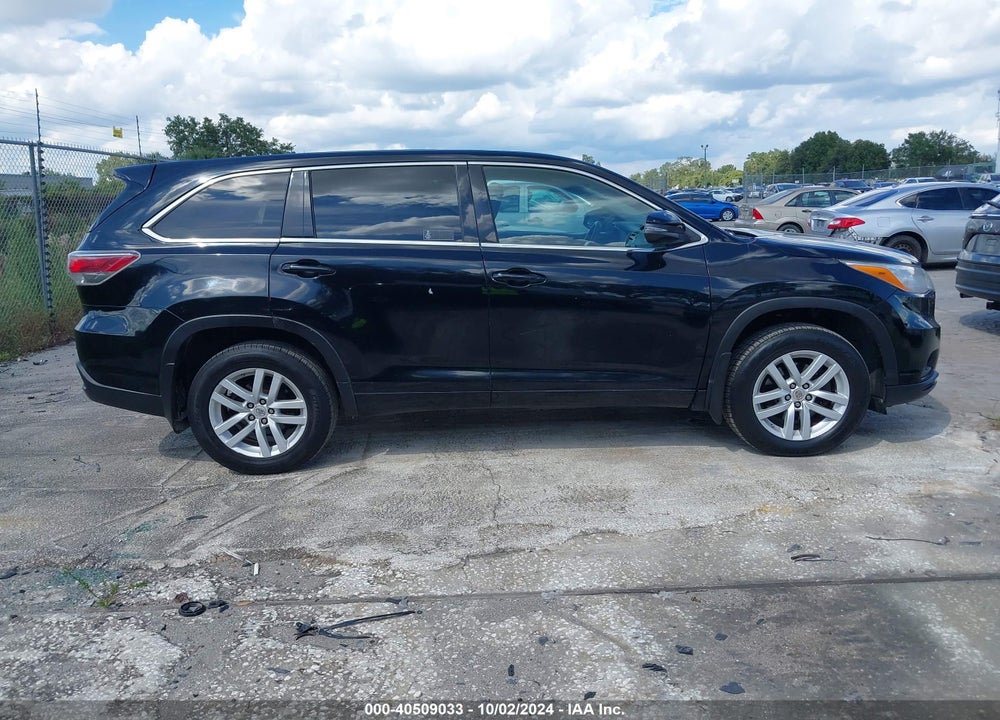 2015 TOYOTA HIGHLANDER LE V6 VIN: 5TDBKRFH0FS204825