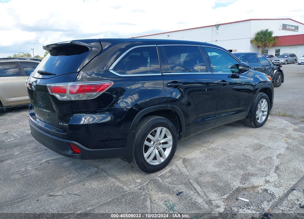 2015 TOYOTA HIGHLANDER LE V6 VIN: 5TDBKRFH0FS204825