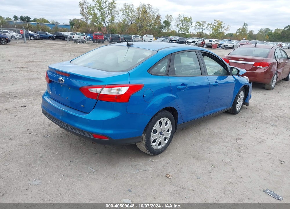 2012 FORD FOCUS SE VIN: 1FAHP3F29CL271916