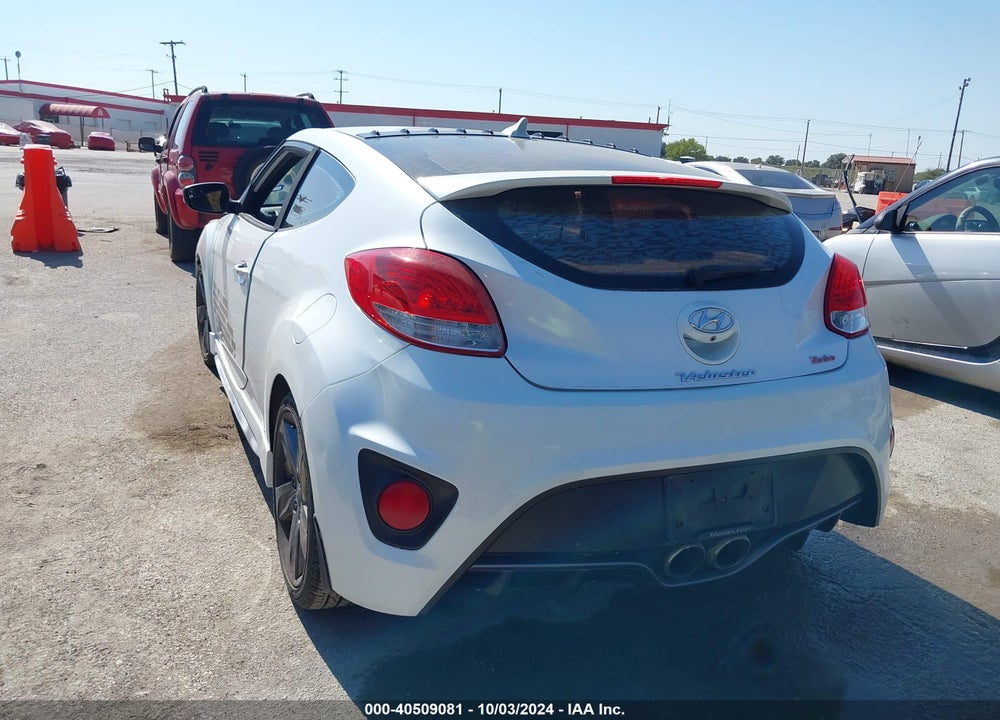 2016 HYUNDAI VELOSTER TURBO VIN: KMHTC6AE8GU270576
