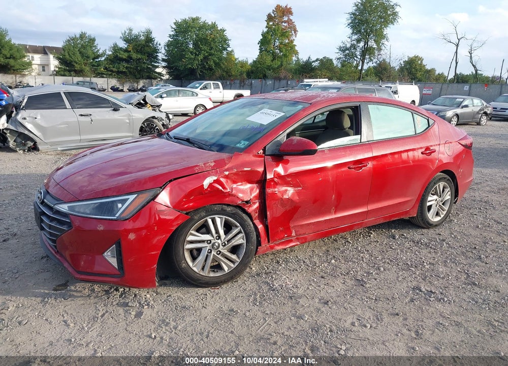2019 HYUNDAI ELANTRA SEL VIN: 5NPD84LF1KH415965