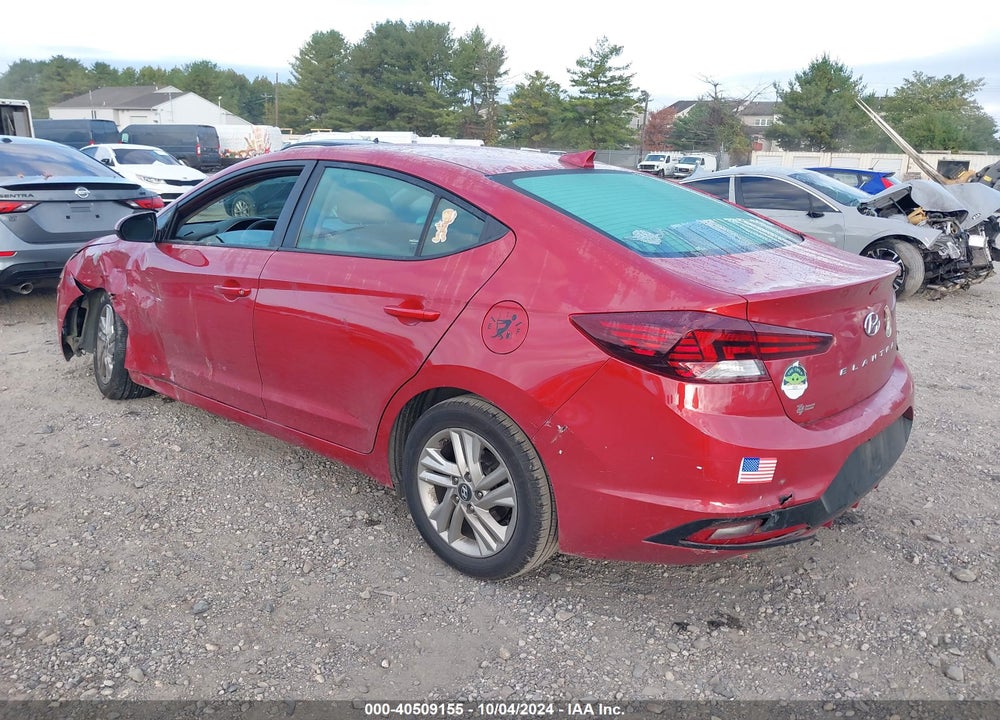 2019 HYUNDAI ELANTRA SEL VIN: 5NPD84LF1KH415965
