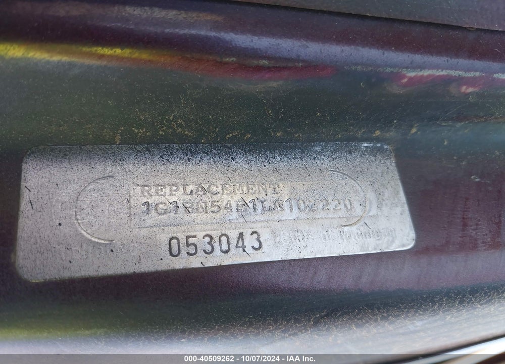 1990 CHEVROLET CAPRICE CLASSIC VIN: 1G1BN54E1LA102220