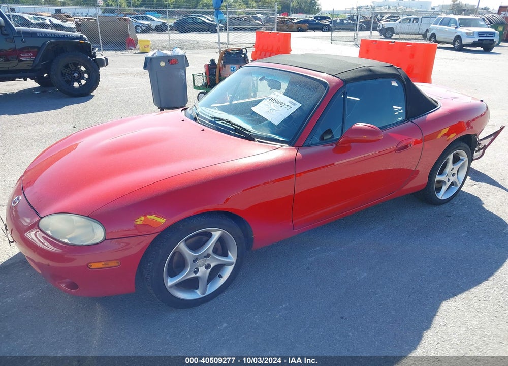 2003 MAZDA MX-5 MIATA CLOTH/LS/SE/SHINSEN VIN: JM1NB353730301471