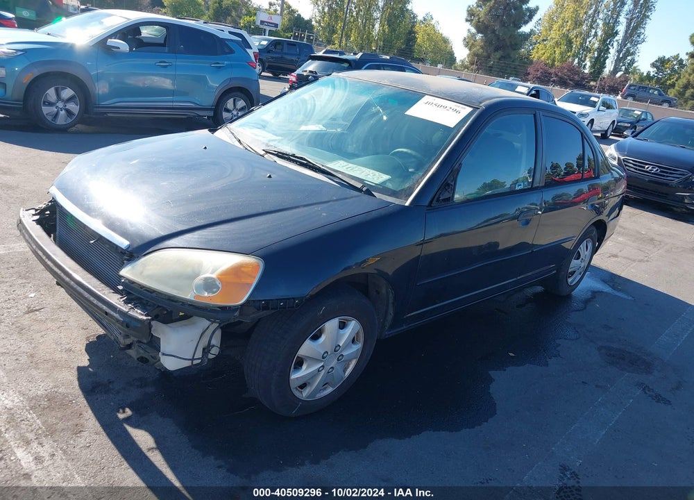 2001 HONDA CIVIC LX VIN: 2HGES15521H596690