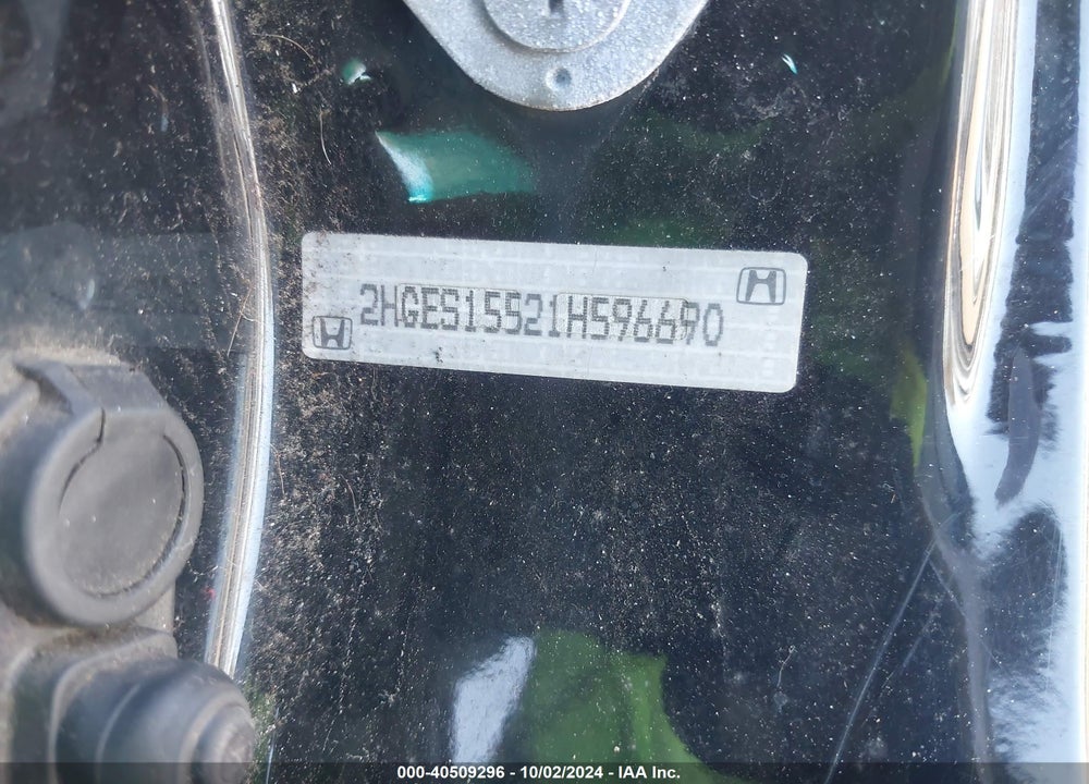 2001 HONDA CIVIC LX VIN: 2HGES15521H596690