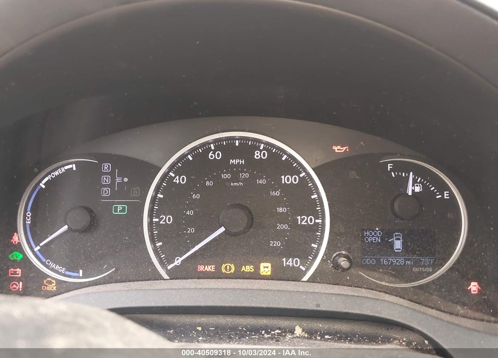 2013 LEXUS CT 200H VIN: JTHKD5BH2D2159365