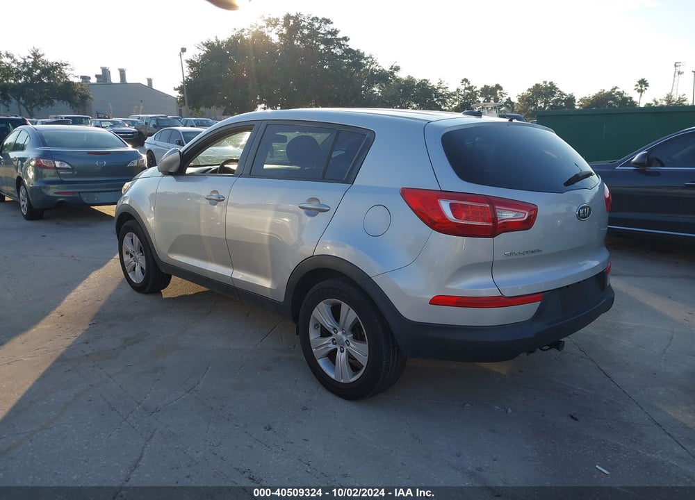 2012 KIA SPORTAGE LX VIN: KNDPB3A23C7275013