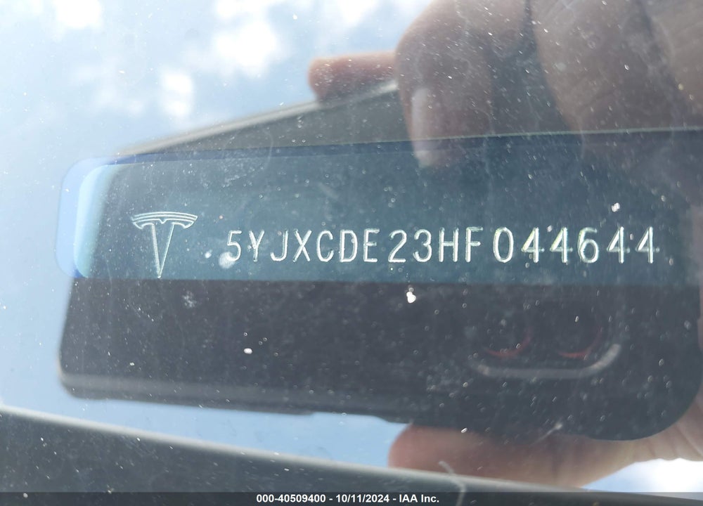 2017 TESLA MODEL X 100D/75D/90D VIN: 5YJXCDE23HF044644