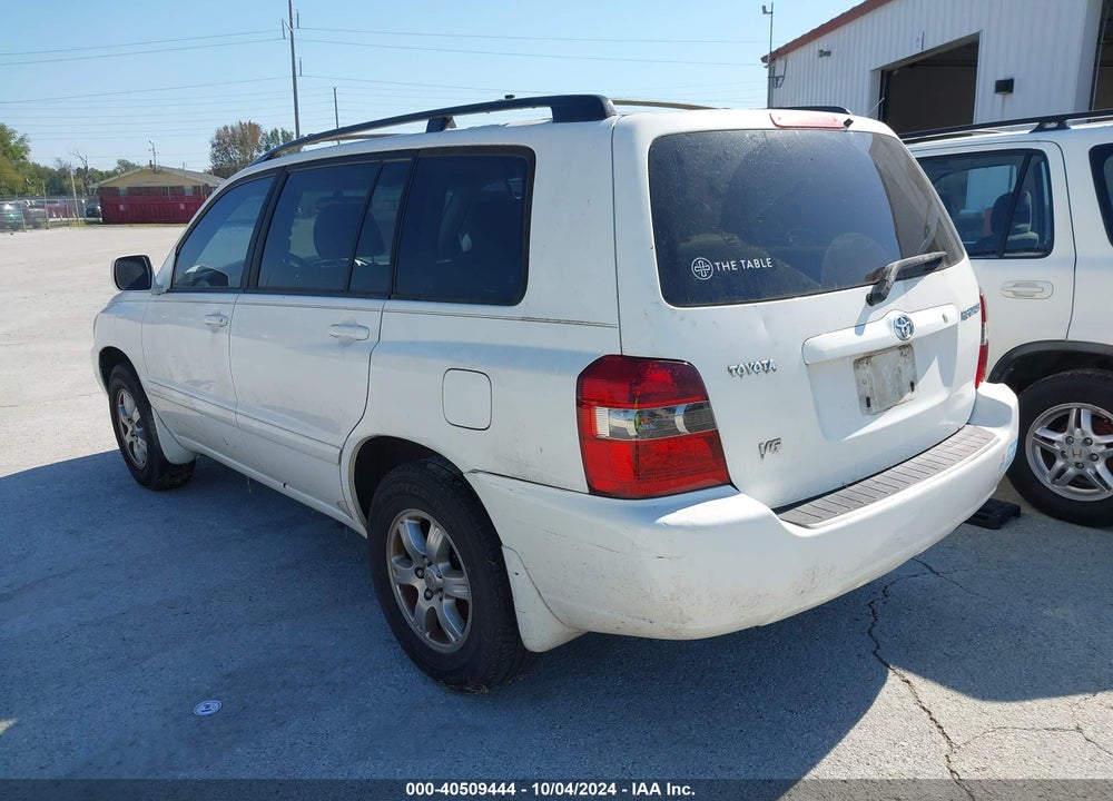 2004 TOYOTA HIGHLANDER V6 VIN: JTEGP21A640012622