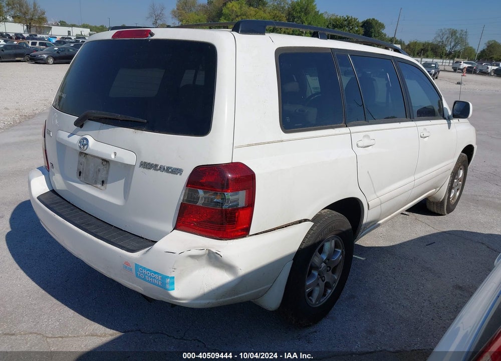 2004 TOYOTA HIGHLANDER V6 VIN: JTEGP21A640012622