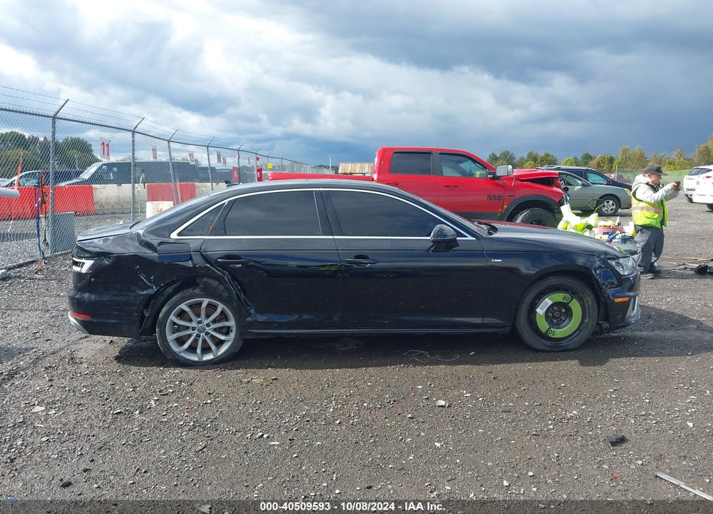 2019 AUDI A4 45 PREMIUM VIN: WAUDNAF44KN020306
