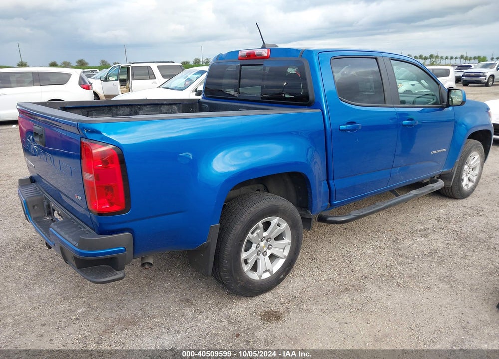 2021 CHEVROLET COLORADO 2WD SHORT BOX LT VIN: 1GCGSCEN4M1123184