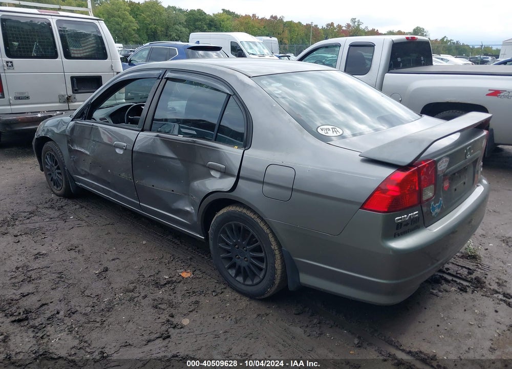 2005 HONDA CIVIC LX VIN: 2HGES16595H584394