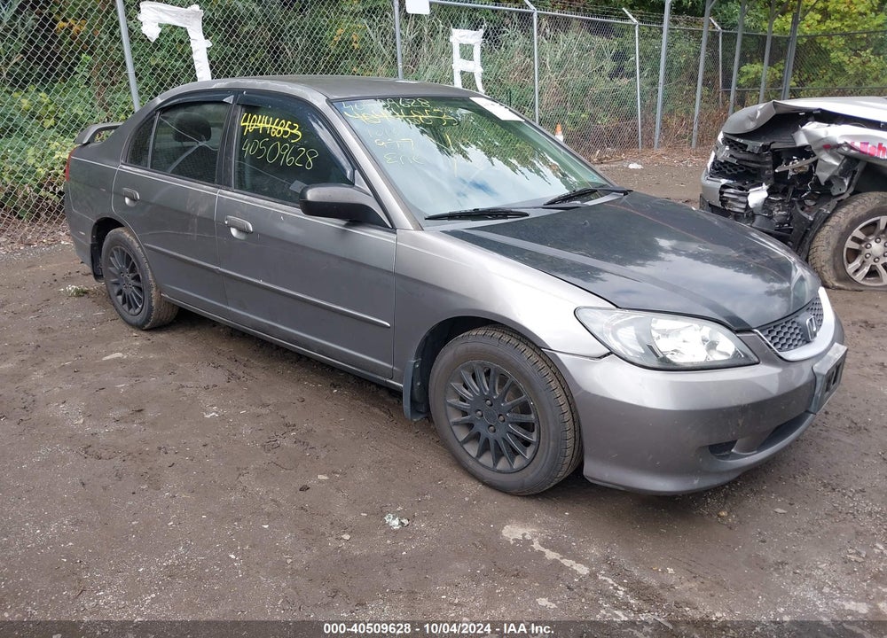 2005 HONDA CIVIC LX VIN: 2HGES16595H584394