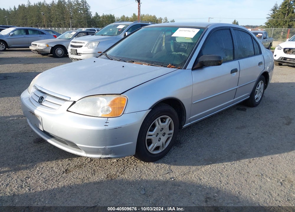 2001 HONDA CIVIC LX VIN: 1HGES15571L006776
