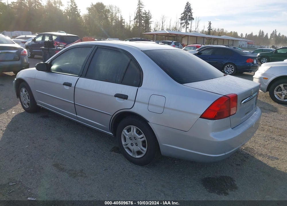2001 HONDA CIVIC LX VIN: 1HGES15571L006776