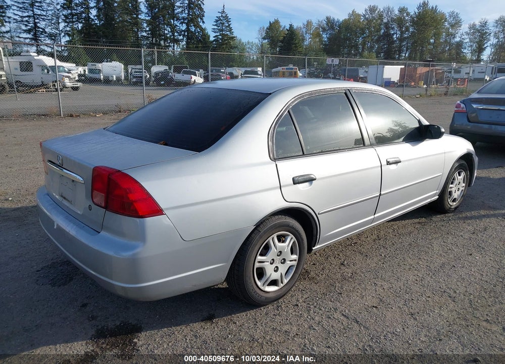 2001 HONDA CIVIC LX VIN: 1HGES15571L006776