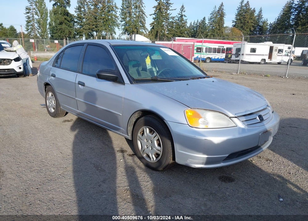 2001 HONDA CIVIC LX VIN: 1HGES15571L006776