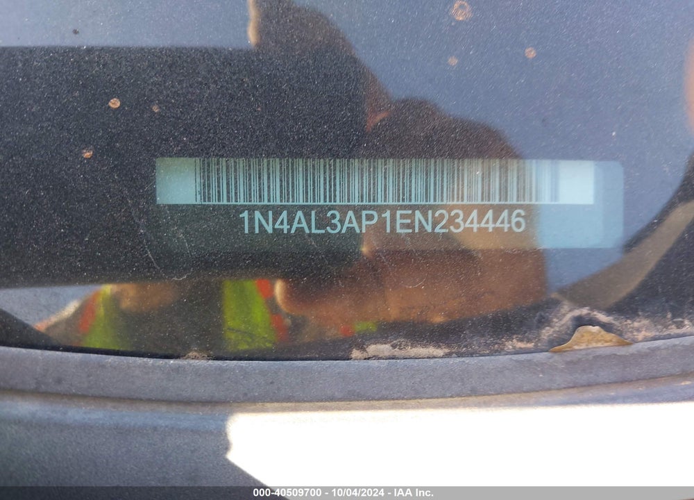 2014 NISSAN ALTIMA 2.5 SV VIN: 1N4AL3AP1EN234446