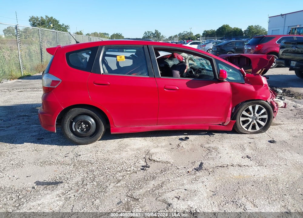 2012 HONDA FIT SPORT VIN: JHMGE8H54CC008909