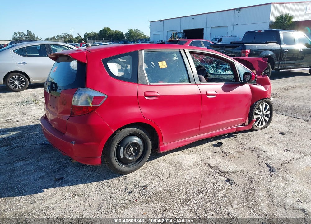 2012 HONDA FIT SPORT VIN: JHMGE8H54CC008909