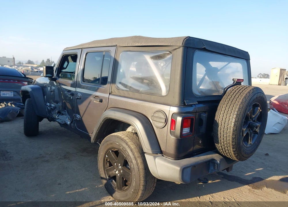 2019 JEEP WRANGLER UNLIMITED SPORT S 4X4 VIN: 1C4HJXDN3KW682936