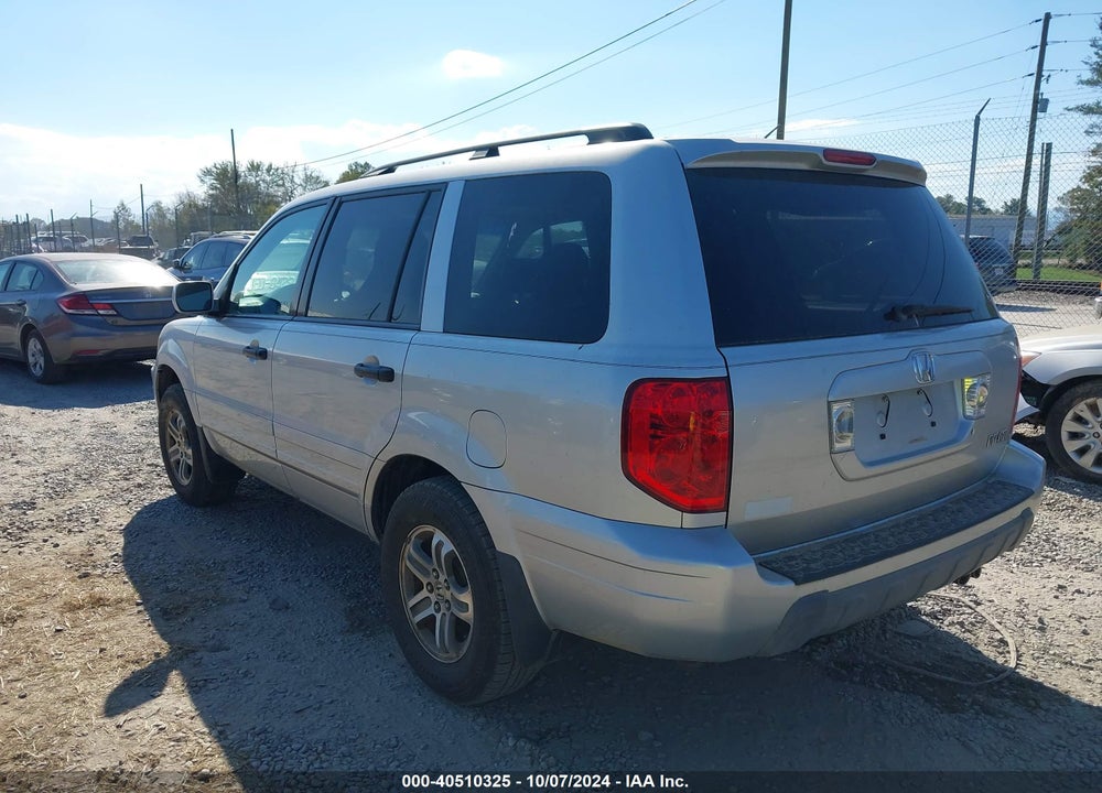 2005 HONDA PILOT EX-L VIN: 5FNYF18675B001638
