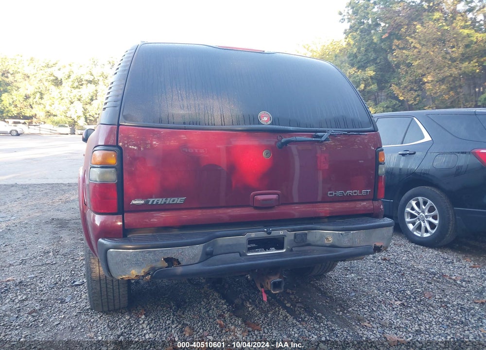 2005 CHEVROLET TAHOE LS VIN: 1GNEK13T35J238929