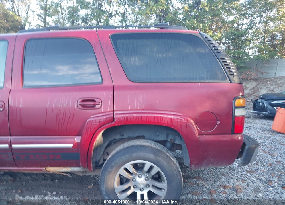 2005 CHEVROLET TAHOE LS VIN: 1GNEK13T35J238929
