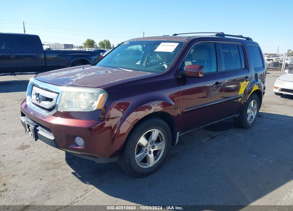 2009 HONDA PILOT EX-L VIN: 5FNYF48589B028636