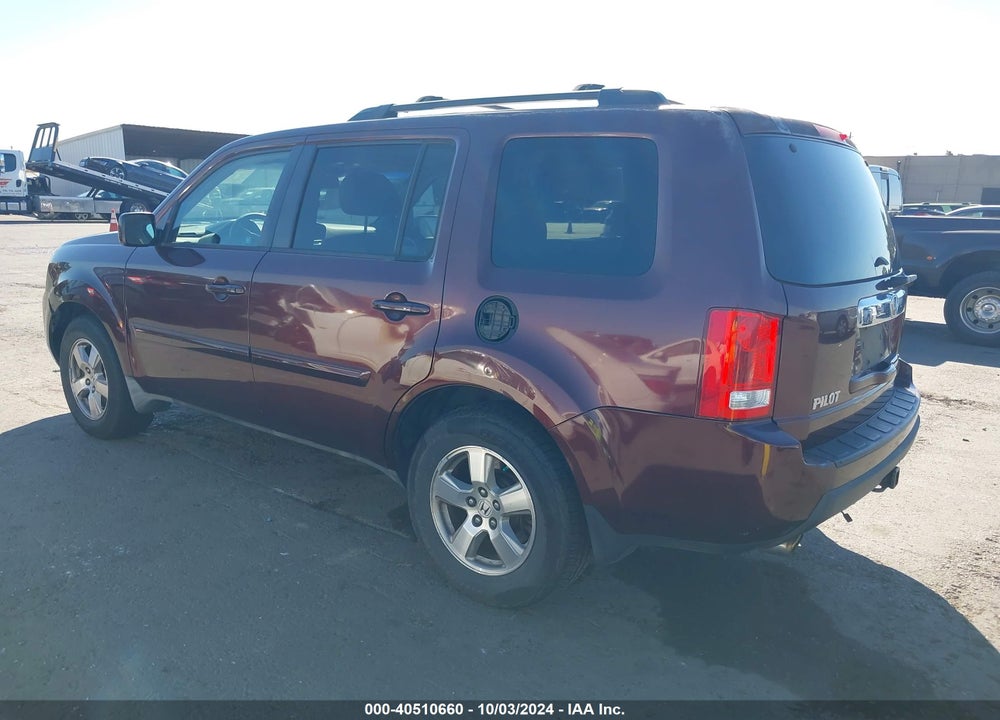 2009 HONDA PILOT EX-L VIN: 5FNYF48589B028636