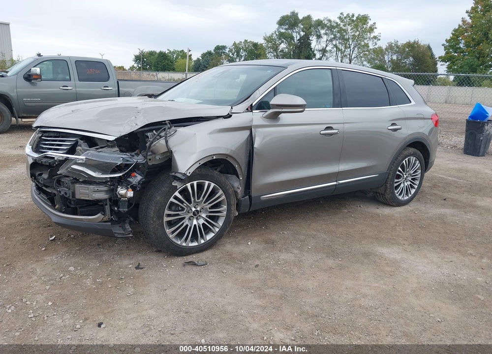 2016 LINCOLN MKX RESERVE VIN: 2LMTJ8LR1GBL76170
