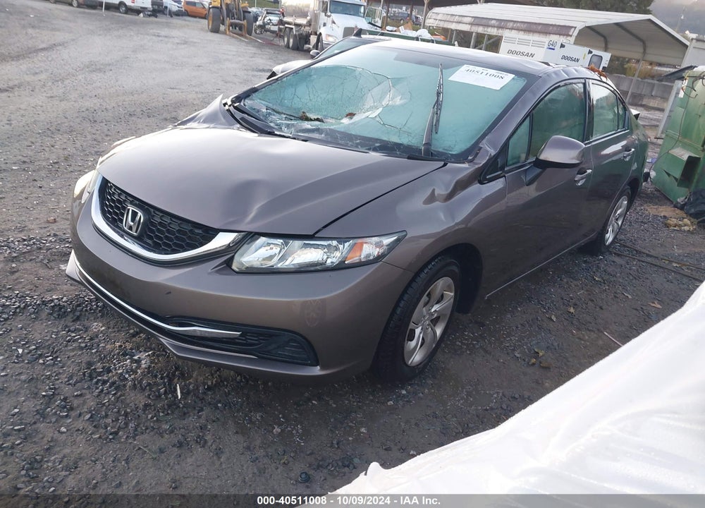2013 HONDA CIVIC LX VIN: 19XFB2F5XDE089026