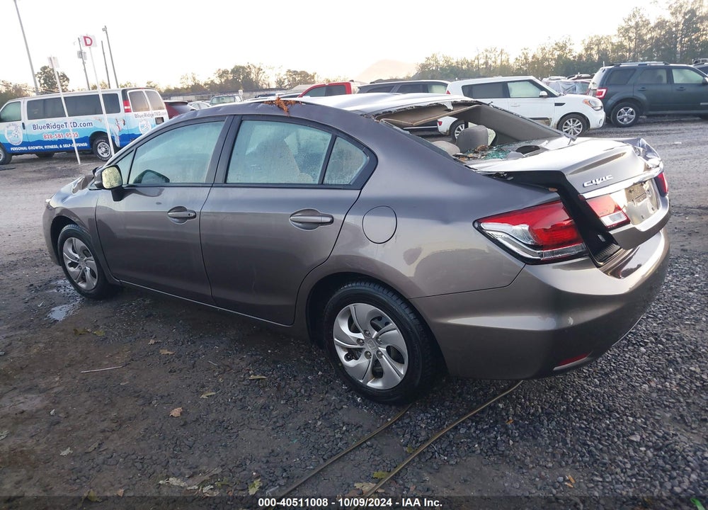2013 HONDA CIVIC LX VIN: 19XFB2F5XDE089026