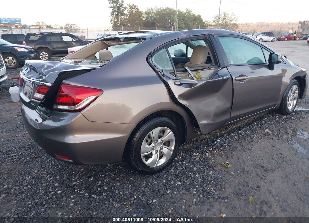 2013 HONDA CIVIC LX VIN: 19XFB2F5XDE089026