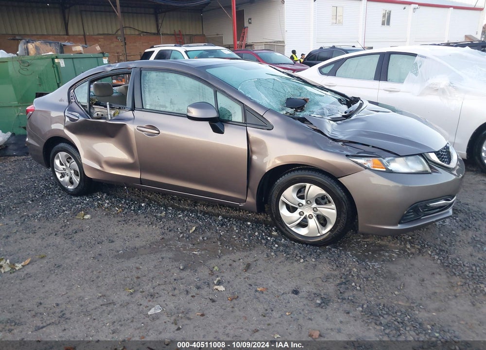2013 HONDA CIVIC LX VIN: 19XFB2F5XDE089026