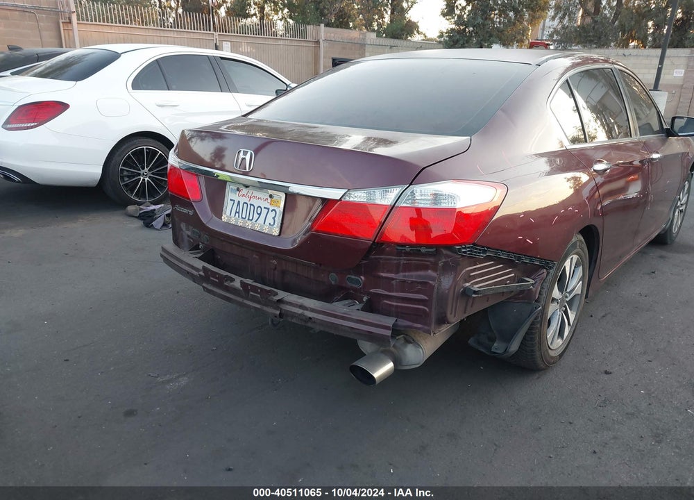 2013 HONDA ACCORD LX VIN: 1HGCR2F38DA163867