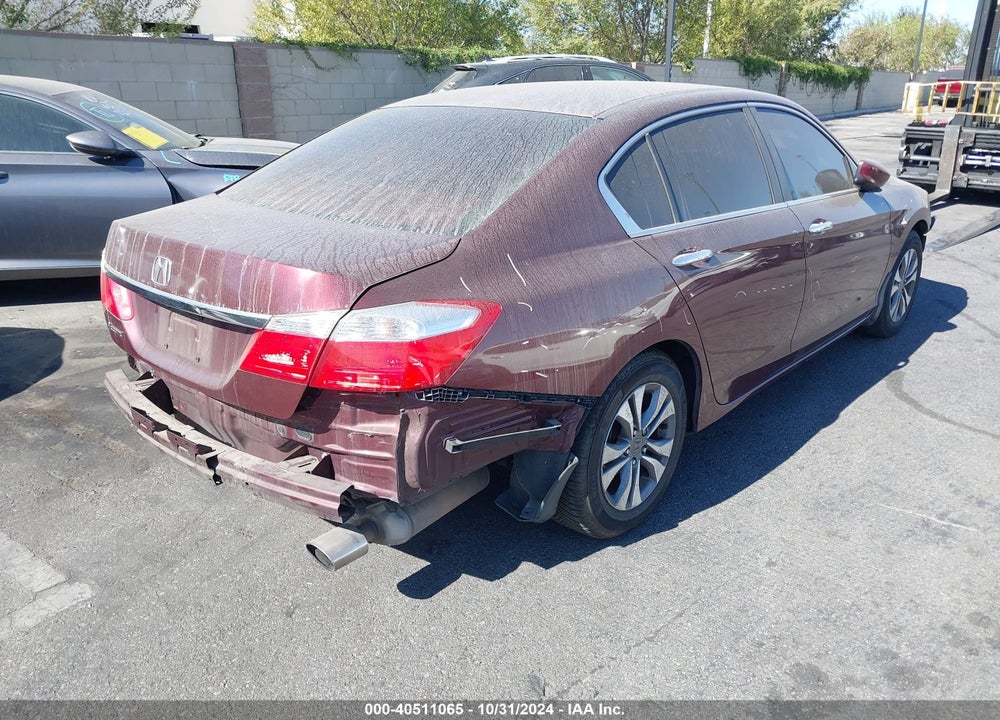 2013 HONDA ACCORD LX VIN: 1HGCR2F38DA163867
