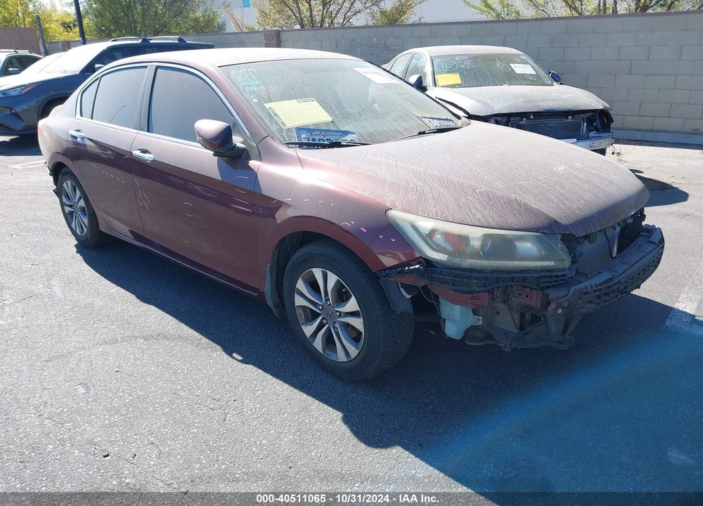 2013 HONDA ACCORD LX VIN: 1HGCR2F38DA163867