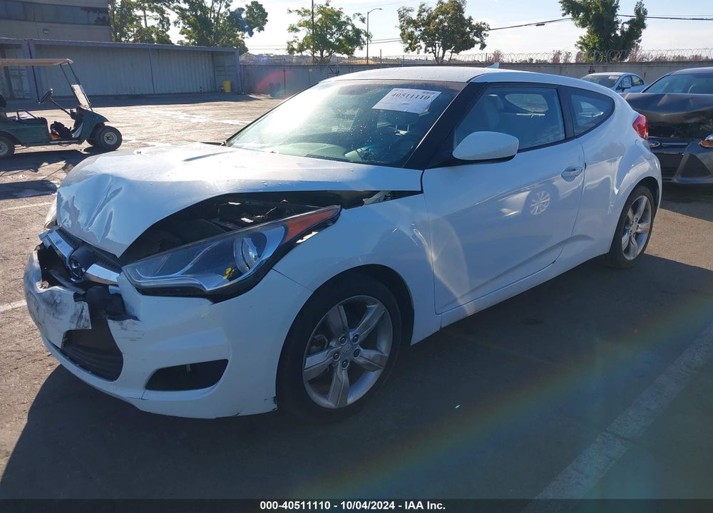 2013 HYUNDAI VELOSTER BASE W/GRAY VIN: KMHTC6AD8DU156998