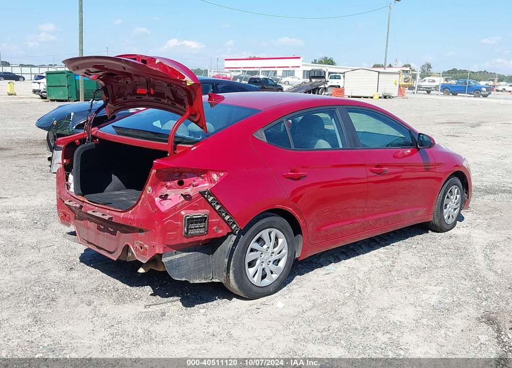 2017 HYUNDAI ELANTRA SE VIN: 5NPD74LF5HH125921