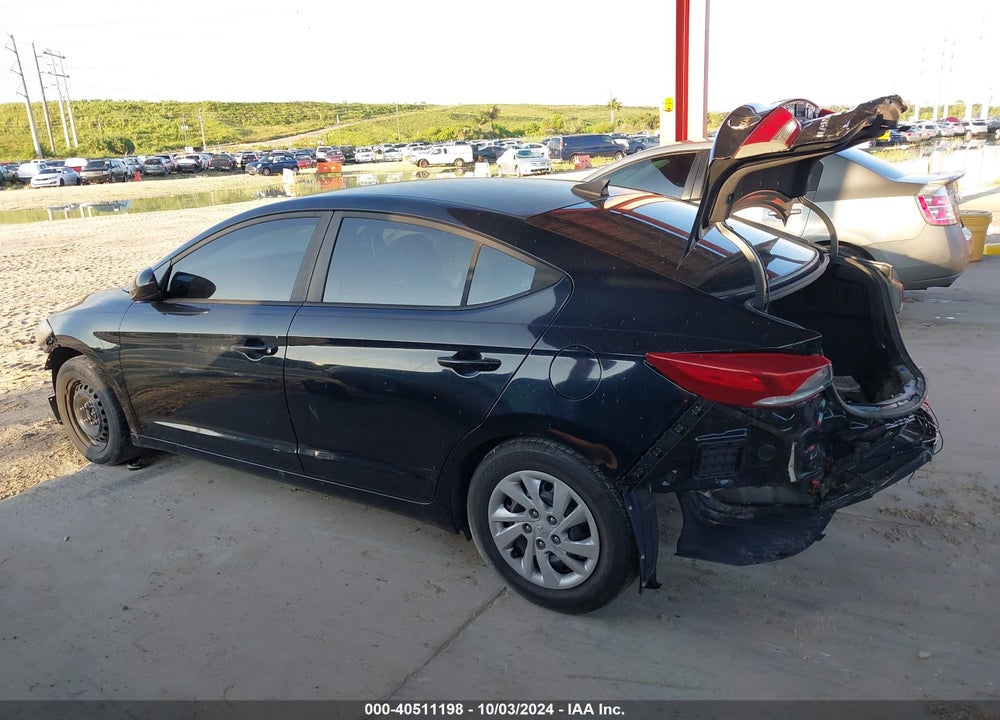 2017 HYUNDAI ELANTRA SE VIN: KMHD74LF9HU115314