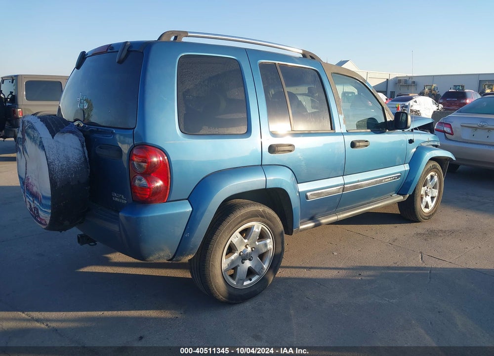 2005 JEEP LIBERTY LIMITED EDITION VIN: 1J8GK58K45W560208