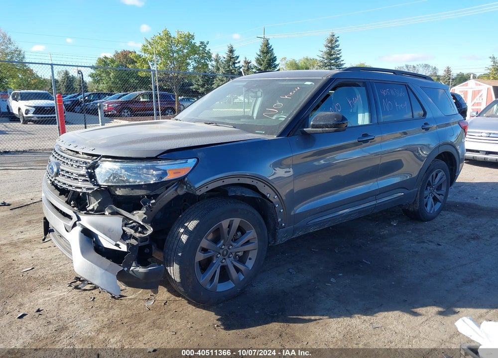 2022 FORD EXPLORER XLT VIN: 1FMSK8DHXNGA89989