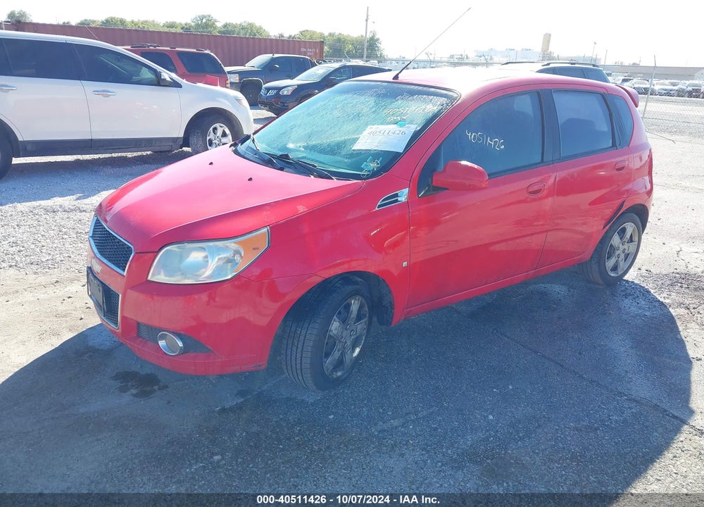 2009 CHEVROLET AVEO LT VIN: KL1TG66E89B329309