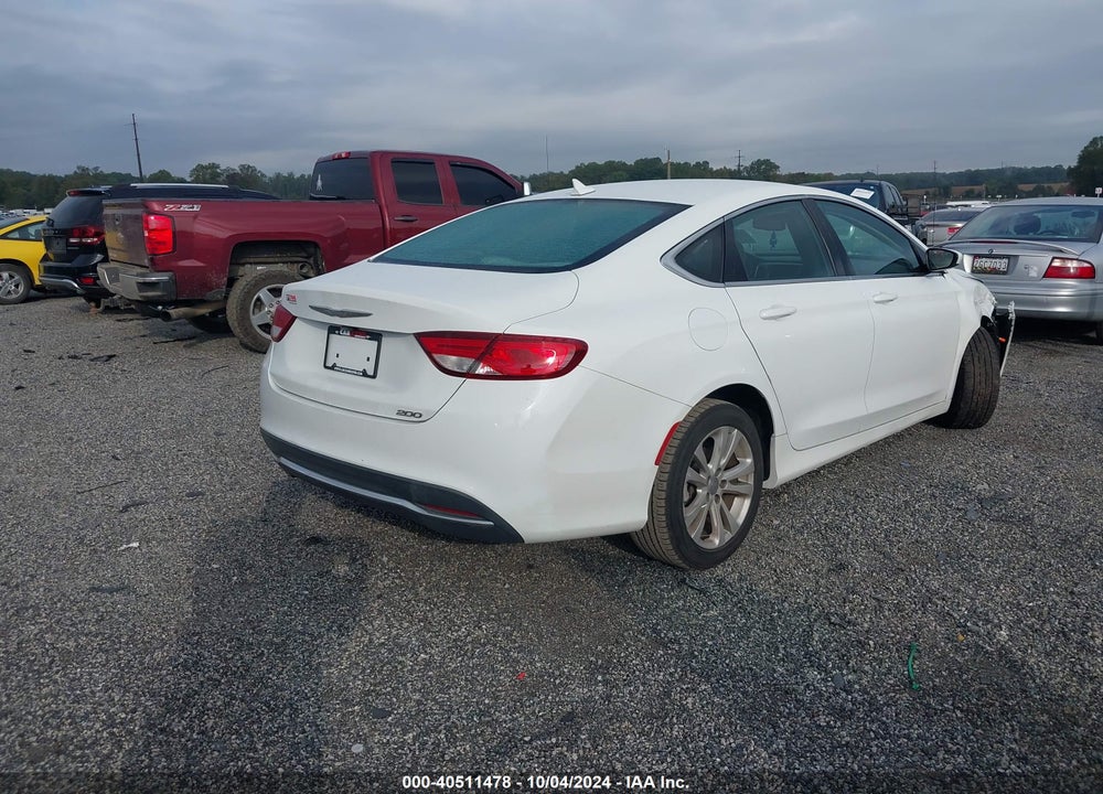2016 CHRYSLER 200 LIMITED PLATINUM VIN: 1C3CCCAB5GN193740